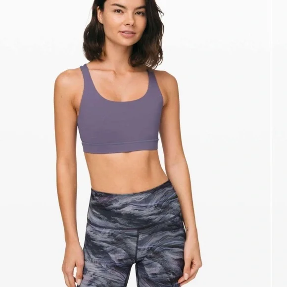 Lululemon Energy Bra Purple Quartz size 2 - Picture 2 of 5